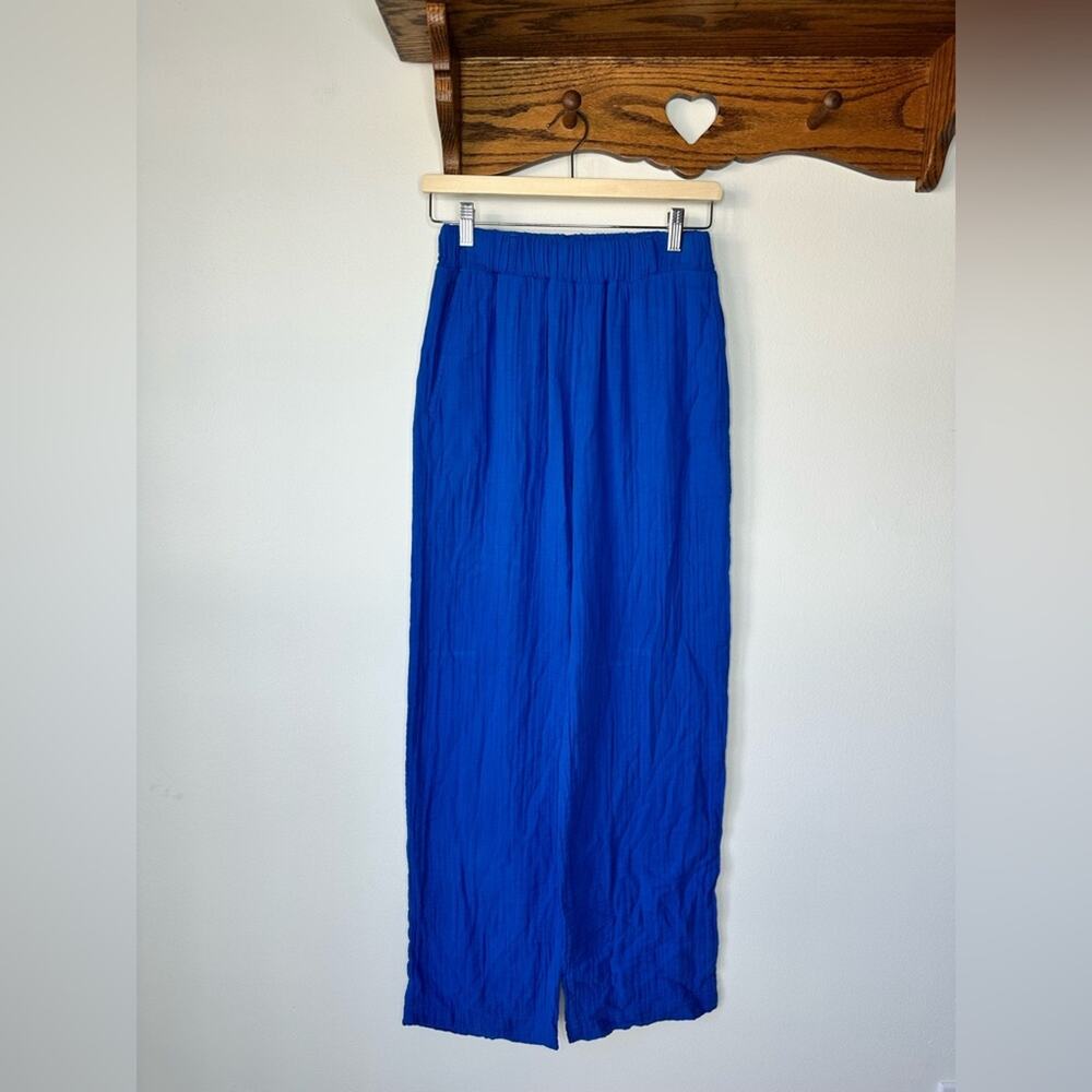 XiRENA Darren Cotton Pull On Pant Port Blue Straight Leg Small